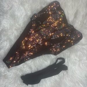 Black Sequin Bodysuit